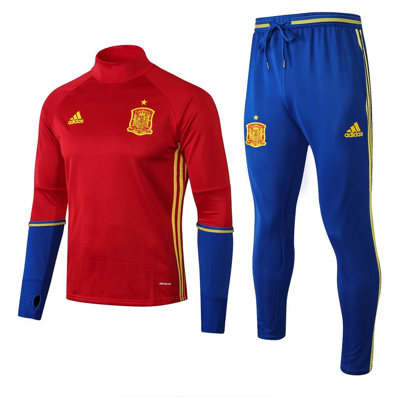 Survetement Football Espagne 2018 Rouge Bleu